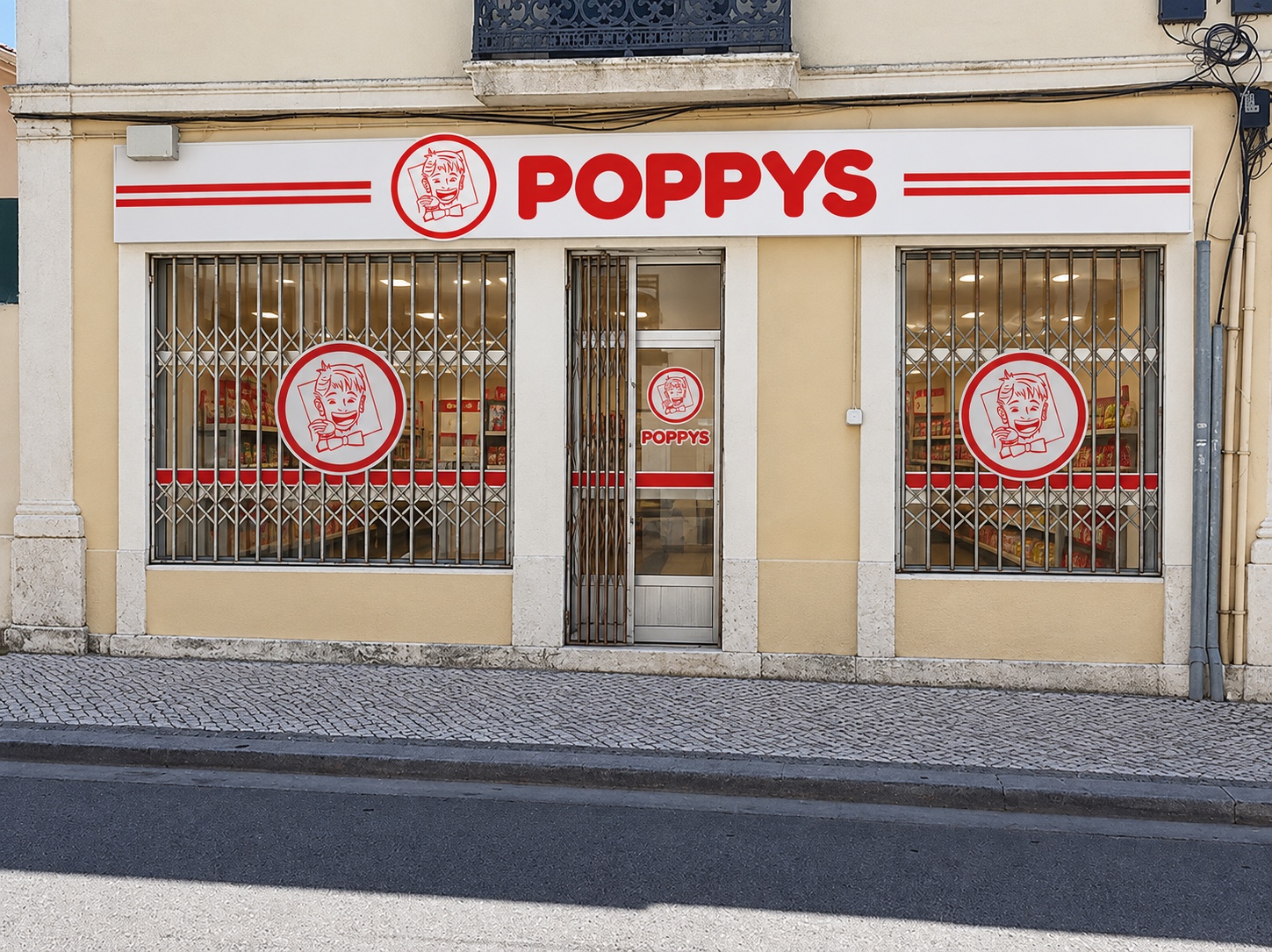 Simulação POPPYS para o imóvel Rua Almirante Cândido dos Reis · loja de rua, Aveiro; não representa loja construída