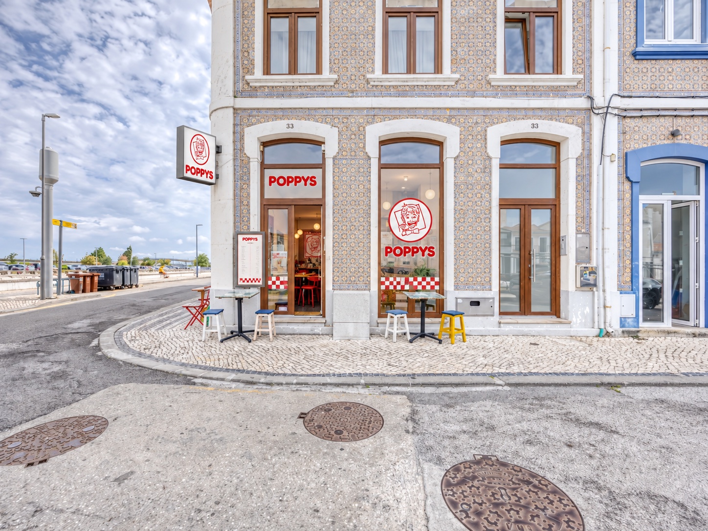 Simulação conceptual de fachada POPPYS em Aveiro