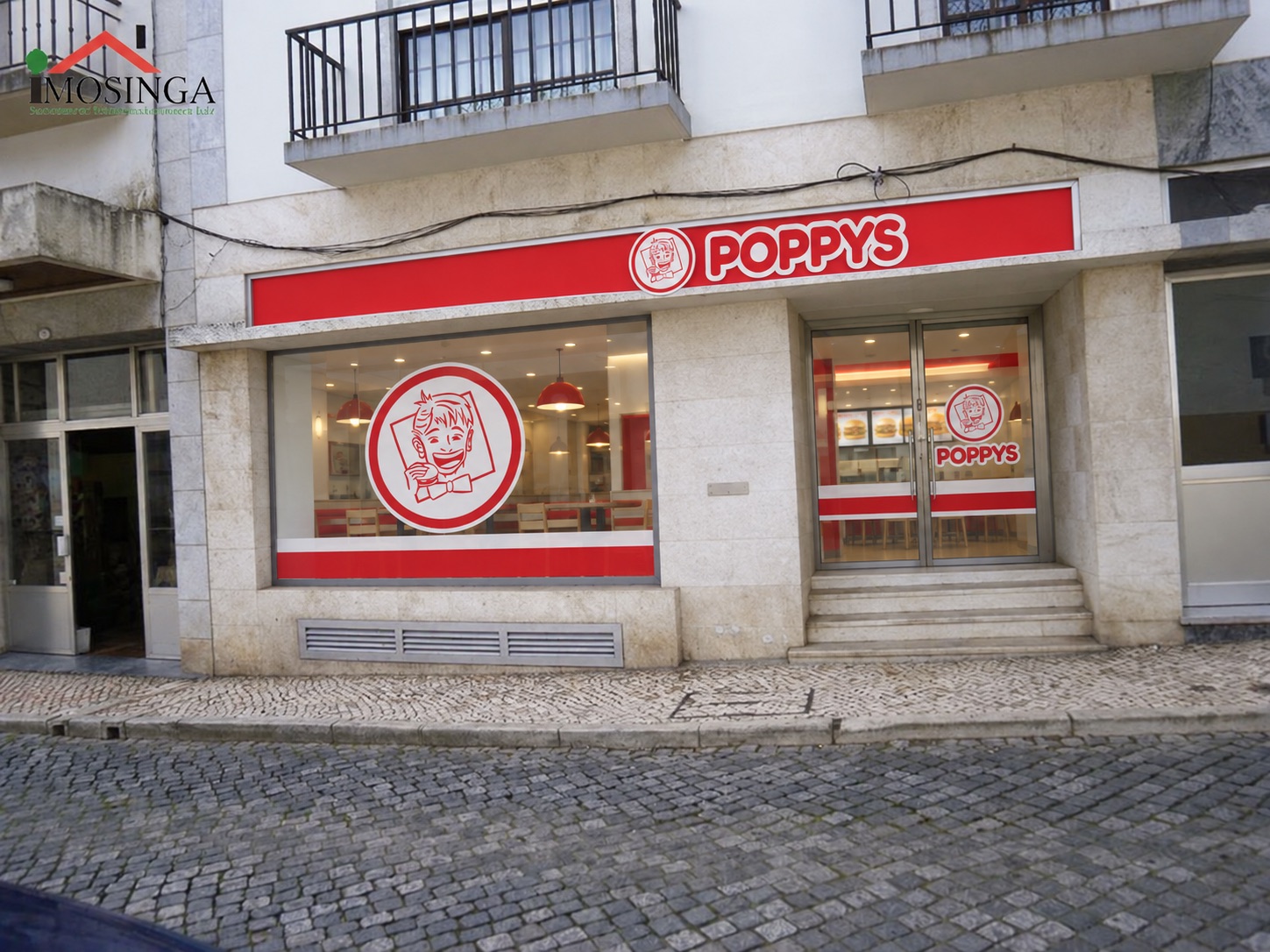 Simulação conceptual de fachada POPPYS em Beja