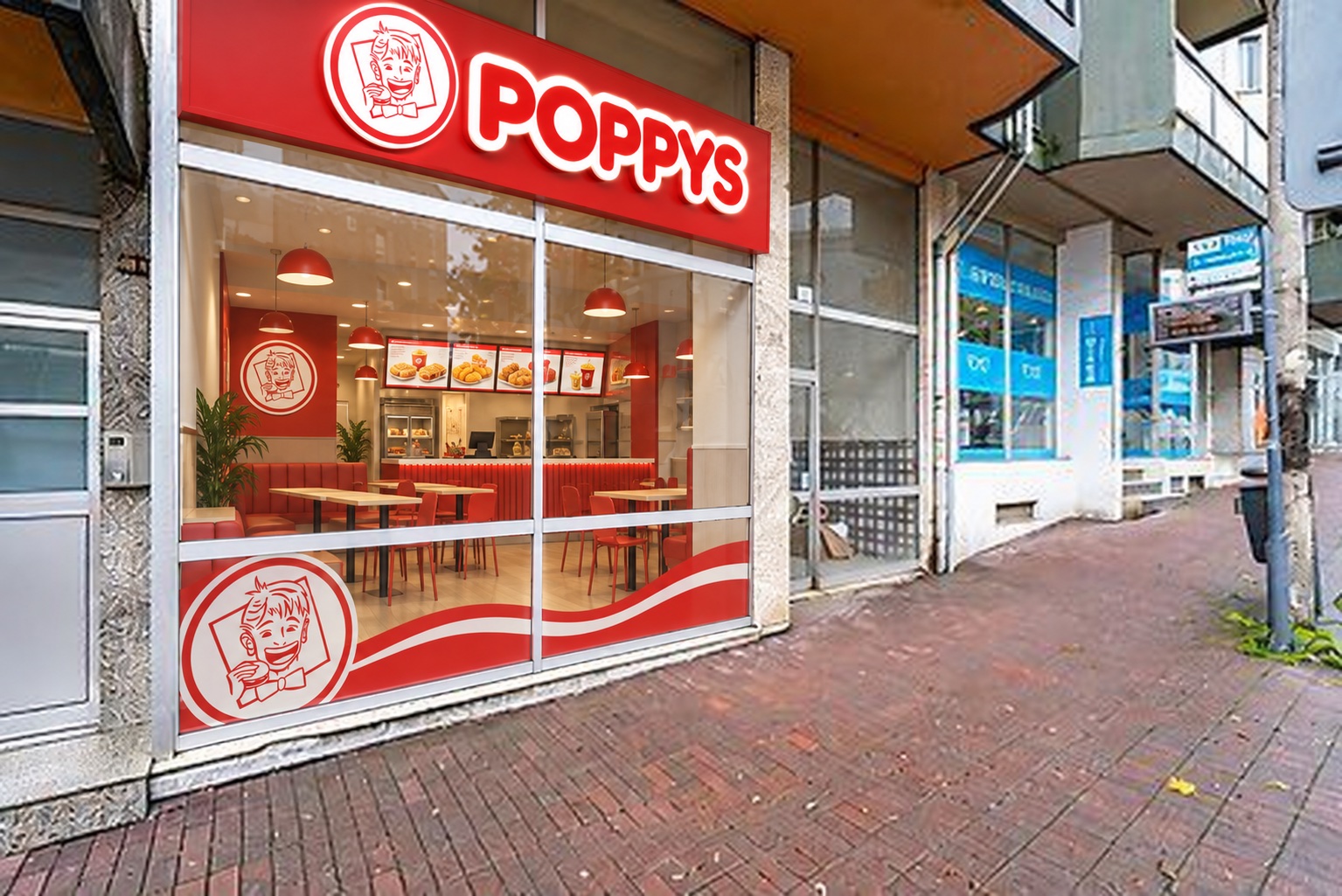 Simulação POPPYS para o imóvel Rua D. Pedro V, 306 · loja com montra, Braga; não representa loja construída