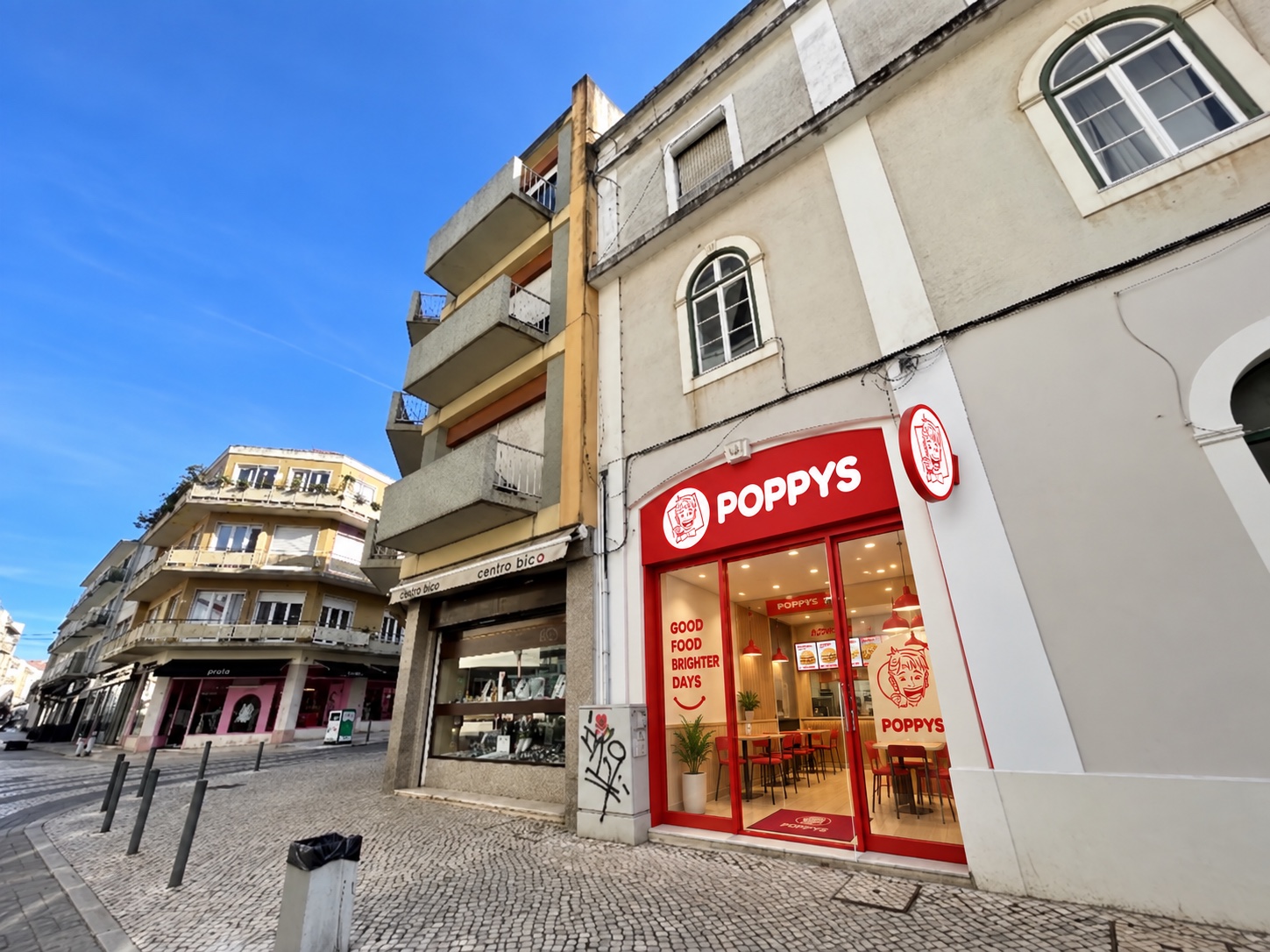 Simulação conceptual de fachada POPPYS em Caldas da Rainha