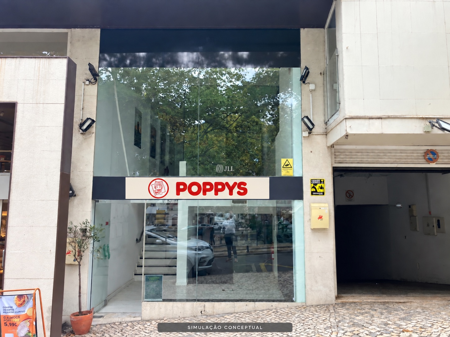 Simulação POPPYS para Jardim Visconde da Luz · loja de 181,70 m²