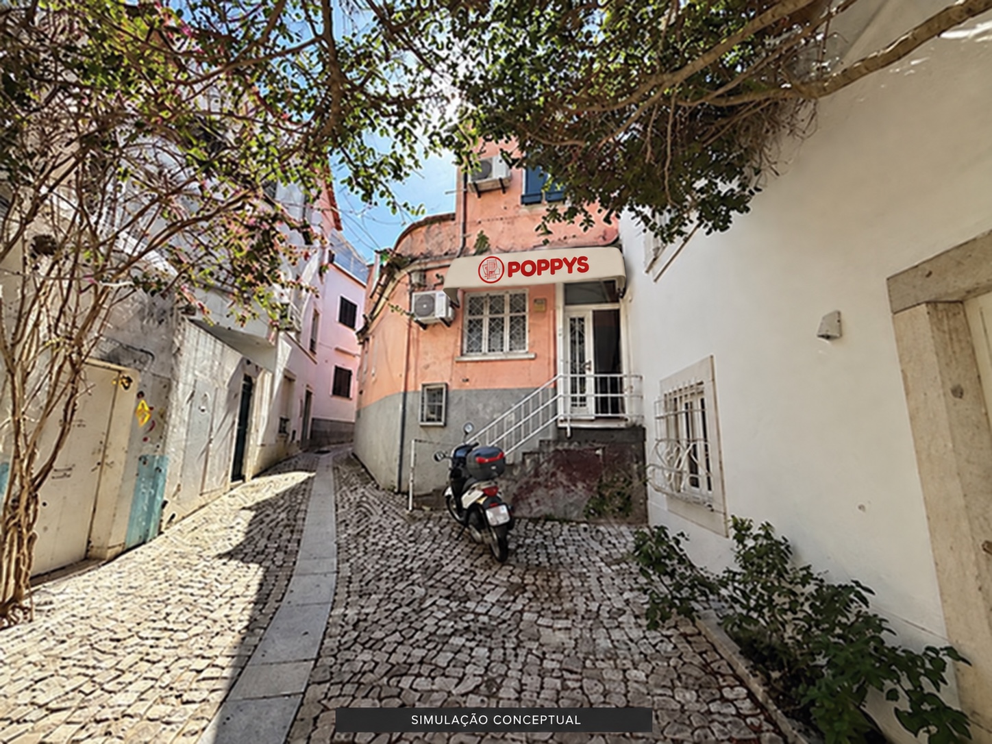 Simulação visual POPPYS no imóvel em Cascais