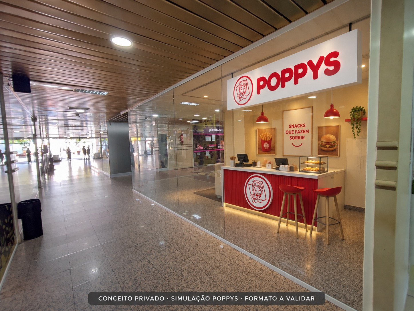 Estudo visual POPPYS para um imóvel em Covilhã; ver legenda para o tipo de vista e os limites