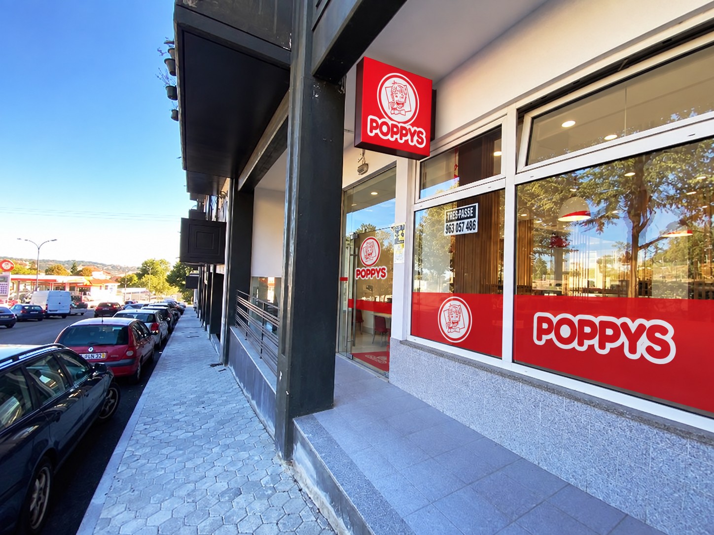 Simulação POPPYS para o imóvel Rua Cidade de Bejar · restaurante em dois pisos, Guarda; não representa loja construída