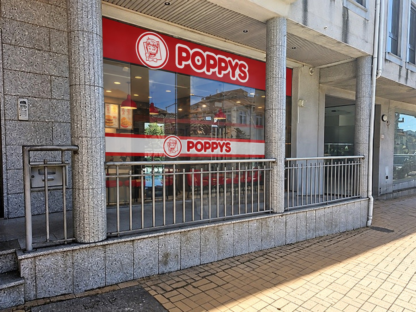 Simulação POPPYS para o imóvel Avenida de São Miguel · antiga padaria, Guarda; não representa loja construída