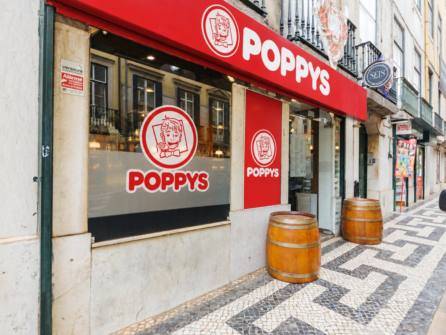 Simulação conceptual de fachada POPPYS em Lisboa