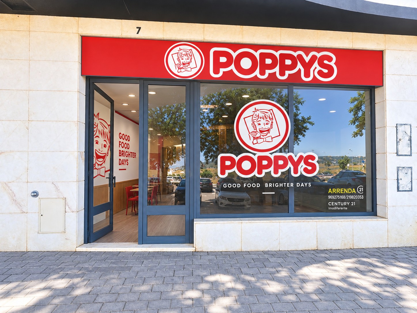 Simulação POPPYS para o imóvel Infantado · Avenida Bartolomeu Dias 7, Loures; não representa loja construída