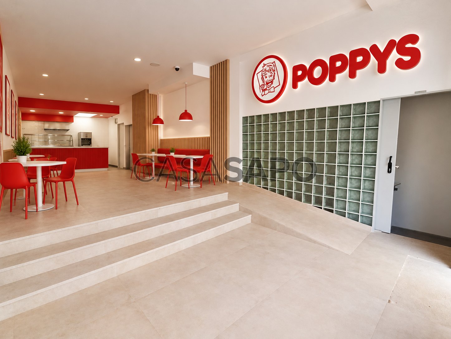 Simulação POPPYS para o imóvel Rua Augusto Simões, 1437 · Centro, Maia; não representa loja construída