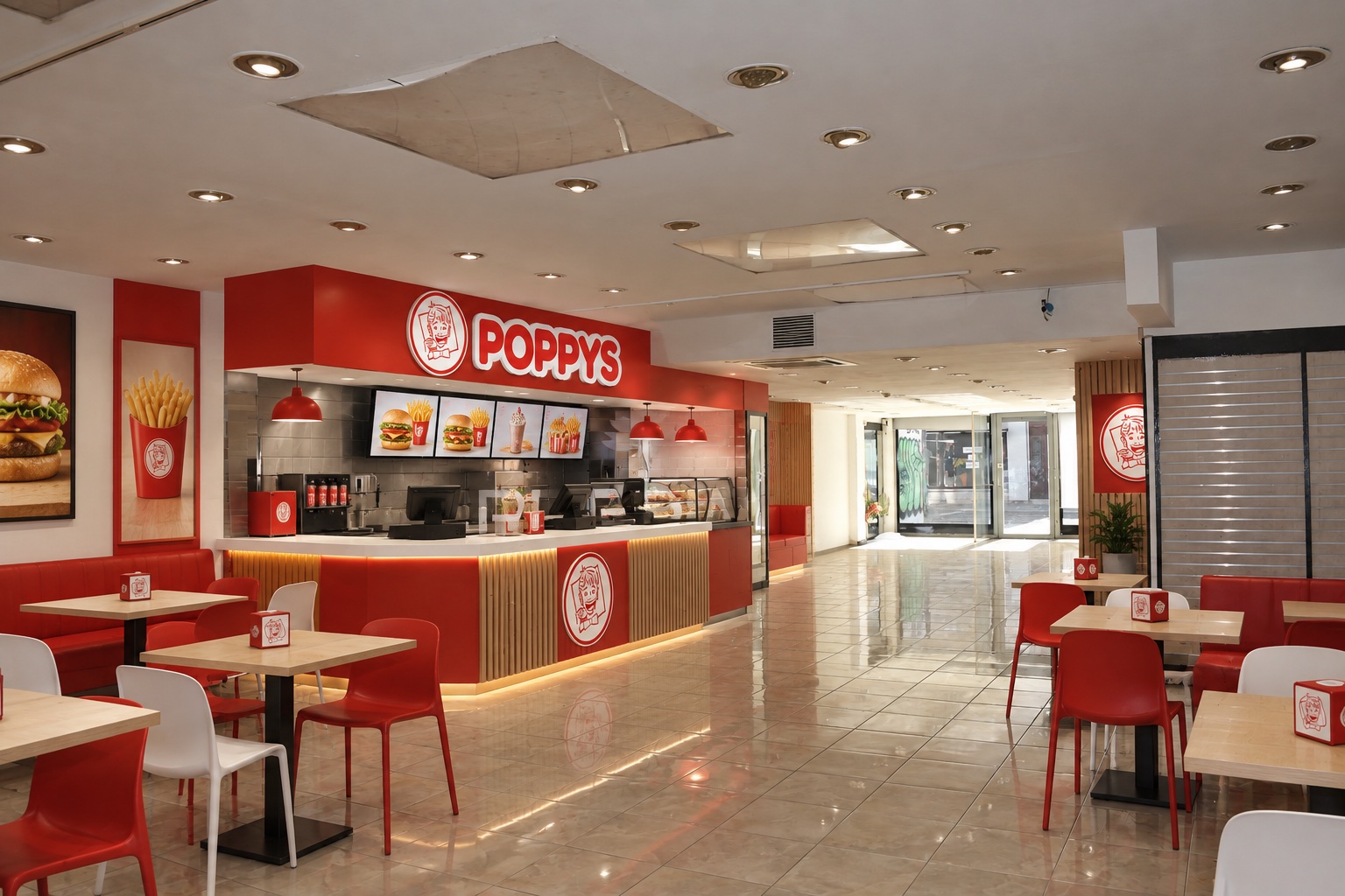 Simulação POPPYS para o imóvel Centro de Matosinhos · loja pedonal junto ao Metro (morada a confirmar), Matosinhos; não representa loja construída