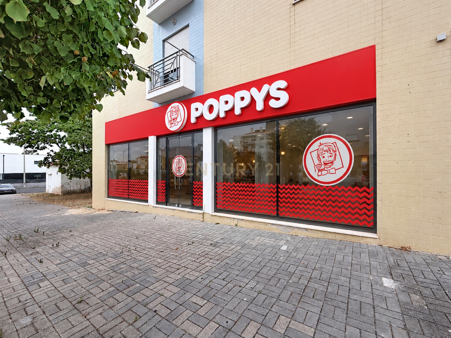 Simulação conceptual de fachada POPPYS em Nazaré