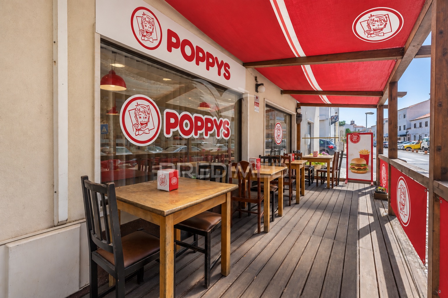 Simulação POPPYS para o imóvel Sítio da Nazaré · restaurante em trespasse, Nazaré; não representa loja construída