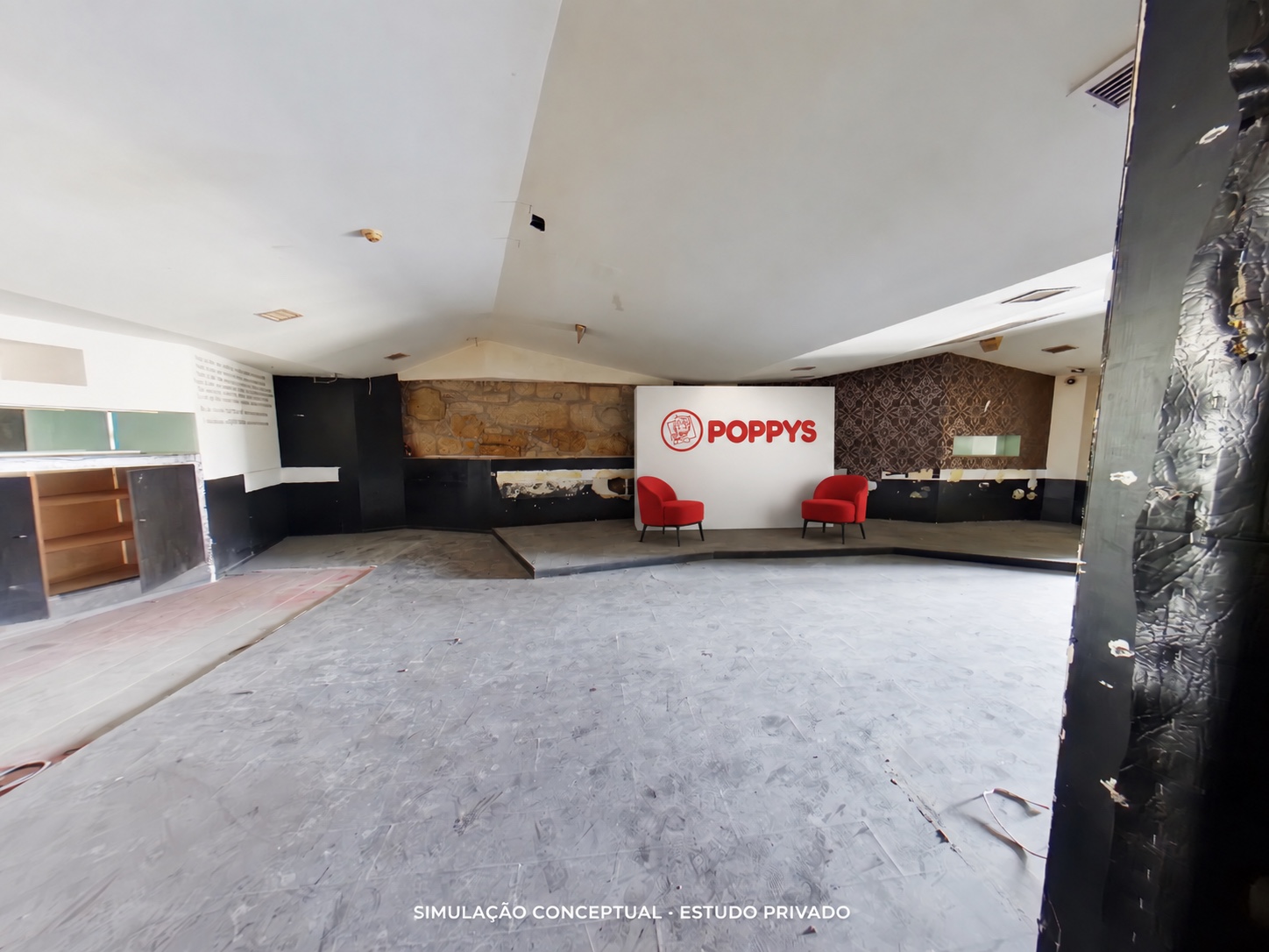 Simulação POPPYS para o imóvel Avenida Sacadura Cabral 26A–34 · cave, Penafiel; não representa loja construída