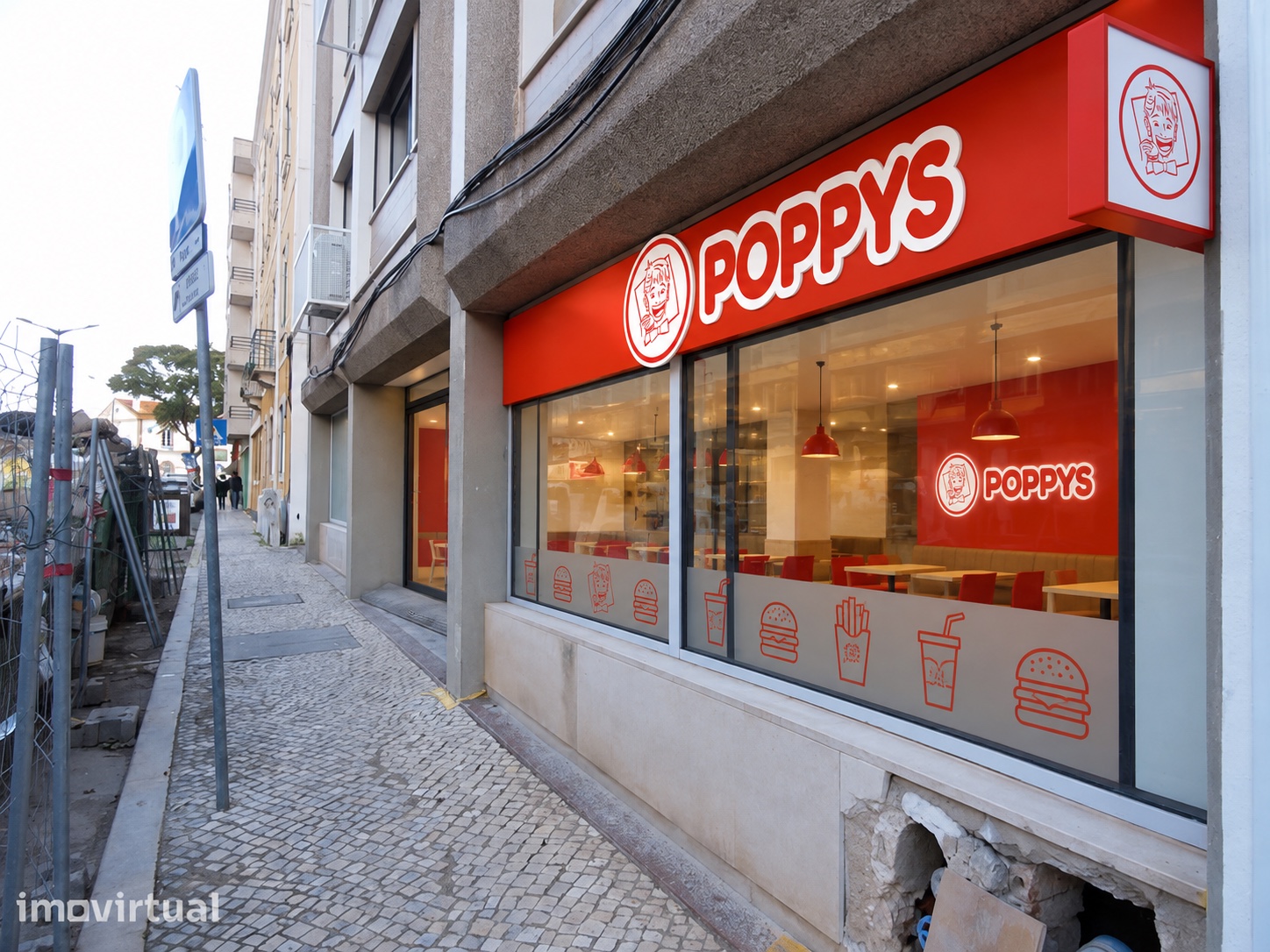 Estudo visual POPPYS para um imóvel em Torres Vedras; ver legenda para o tipo de vista e os limites