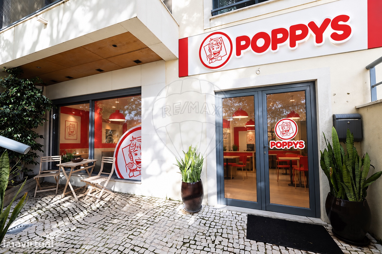Simulação POPPYS para o imóvel Silveira / Santa Cruz · loja com entrada independente, Torres Vedras; não representa loja construída