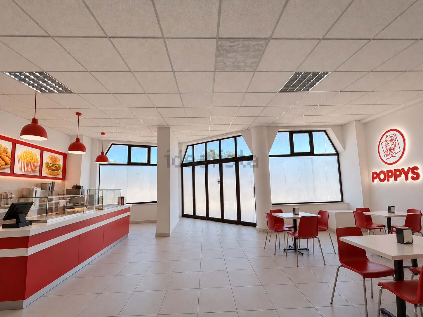 Simulação POPPYS para o imóvel Av. Infante D. Henrique · Monte Gordo, Vila Real de Santo António; não representa loja construída